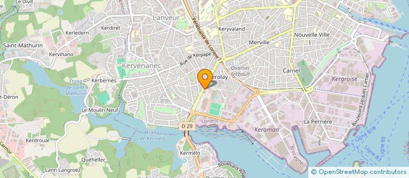 localisation de l'entreprise LES BOCAUX D'ABORD  LORIENT