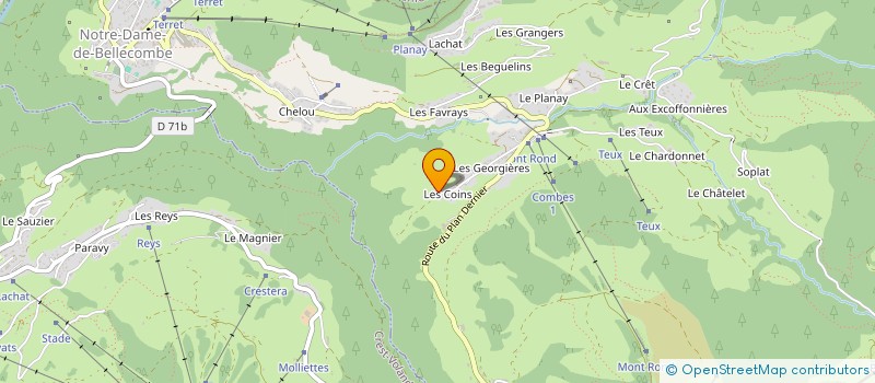 localisation de l'entreprise LES BOFS  NOTRE-DAME-DE-BELLECOMBE