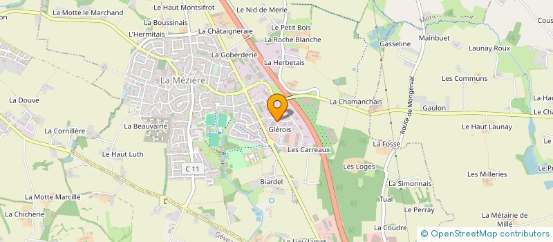localisation de l'entreprise LES BOIS BLANCS  LA MEZIERE