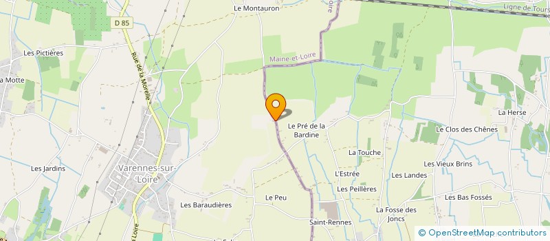 localisation de l'entreprise LES BOIS BRETONS à VARENNES-SUR-LOIRE