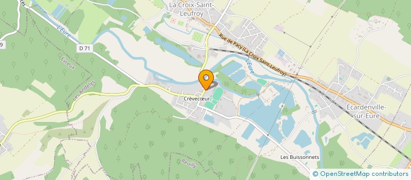 localisation de l'entreprise LES BOIS D'ALSOS  CLEF VALLEE D'EURE