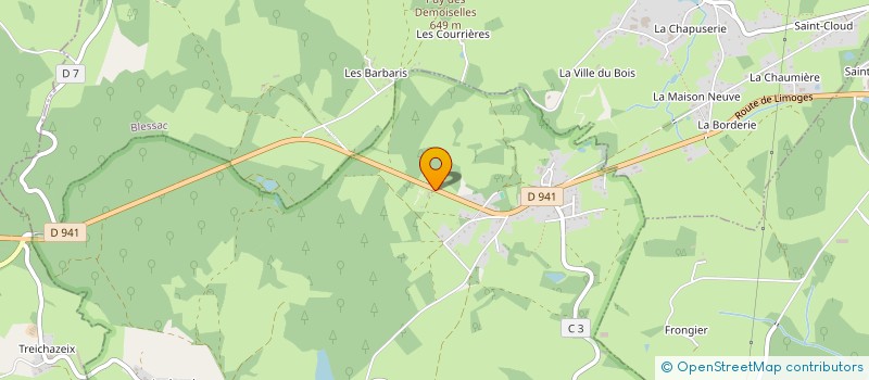 localisation de l'entreprise LES BOIS D'HERCULE GFR à SAINT-MARC-A-FRONGIER