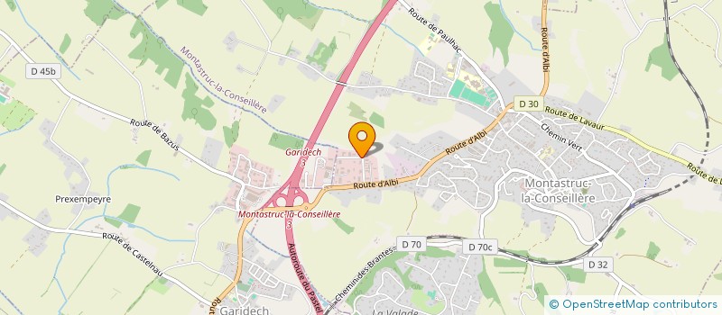 localisation de l'entreprise LES BOIS D OCCITANIE  MONTASTRUC-LA-CONSEILLERE