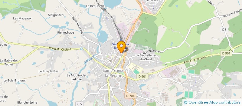 localisation de l'entreprise LES BOIS DE FAYE VIEILLE à SAINT-YRIEIX-LA-PERCHE