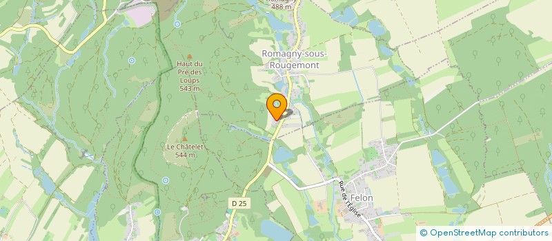 localisation de l'entreprise LES BOIS DE LA CHARMOTTE à ROMAGNY-SOUS-ROUGEMONT