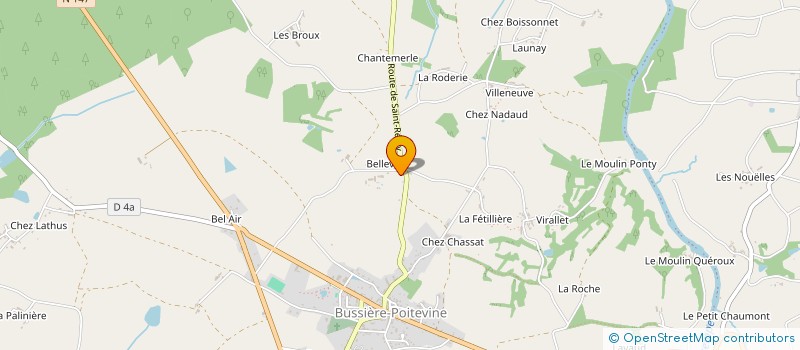 localisation de l'entreprise LES BOIS DES CHAFFAUDS à VAL-D'OIRE-ET-GARTEMPE