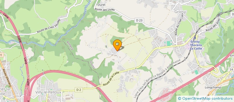 localisation de l'entreprise LES BOIS DES PESSES  GROISY