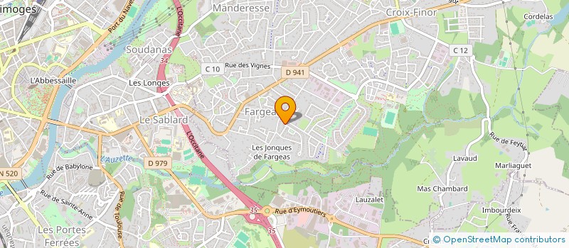 localisation de l'entreprise LES BOIS DU CENDROU à PANAZOL