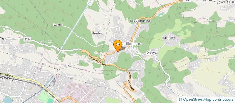 localisation de l'entreprise LES BOIS DU COL à CHATILLON-SUR-CLUSES