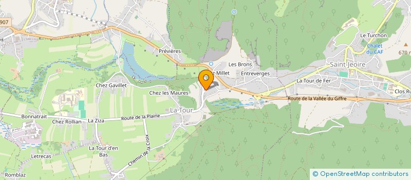 localisation de l'entreprise LES BOIS DU MOLE à LA TOUR