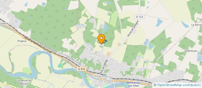 localisation de l'entreprise LES BOIS FRANCS  MENNETOU-SUR-CHER