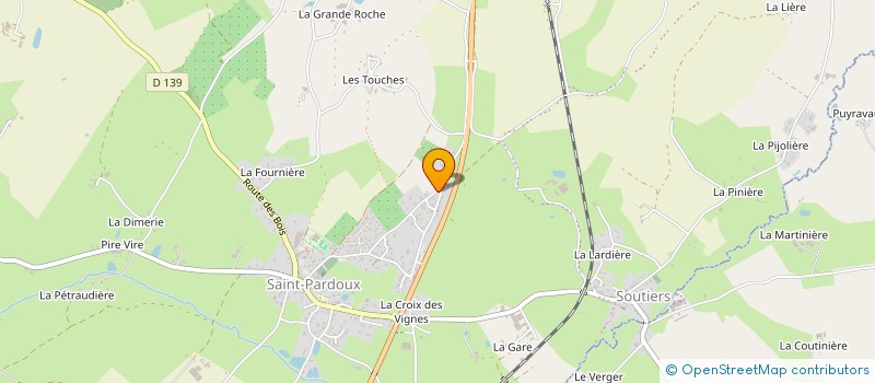 localisation de l'entreprise LES BOIS GATINAIS à SAINT-PARDOUX-SOUTIERS