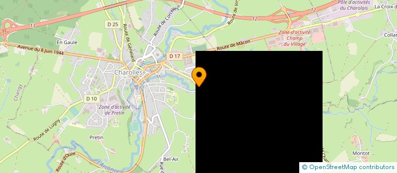 localisation de l'entreprise LES BOIS PROFILES à CHAROLLES