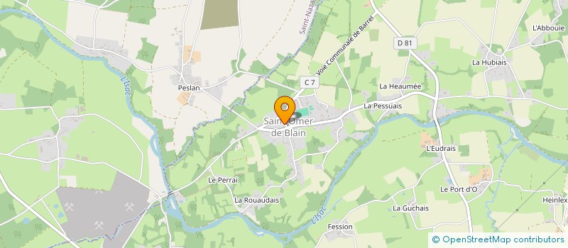 localisation de l'entreprise LES BOISIERS  BLAIN