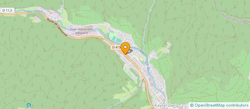 localisation de l'entreprise LES BOISSONS DE JEGE  KAYSERSBERG VIGNOBLE