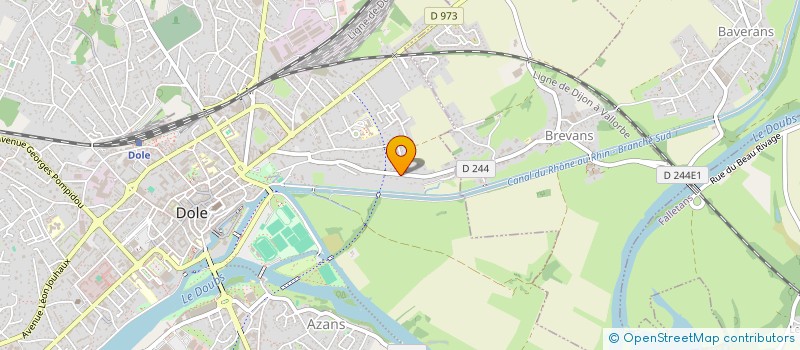 localisation de l'entreprise LES BOITES FRASNIENNES à DOLE