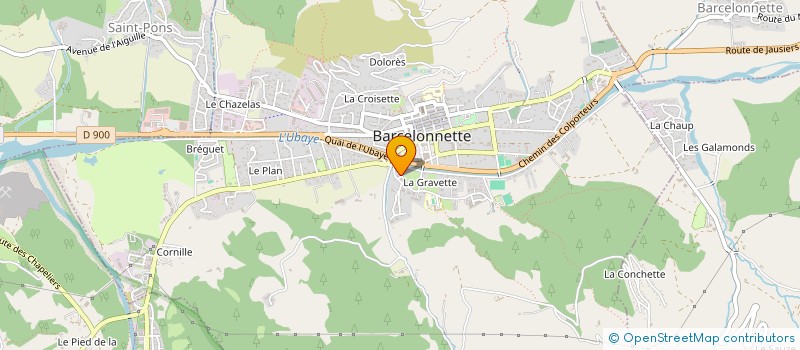 localisation de l'entreprise LES BOLIDES DE L'UBAYE  BARCELONNETTE