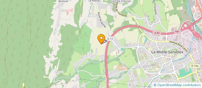 localisation de l'entreprise LES BOLLONNES à LA MOTTE-SERVOLEX