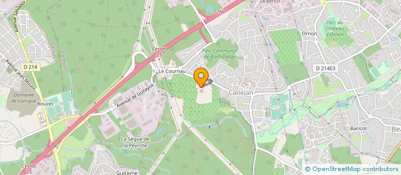 localisation de l'entreprise LES BOMBES BORDEAUX à CANEJAN