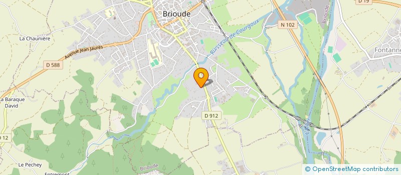 localisation de l'entreprise LES BONDES  BRIOUDE