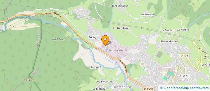 localisation de l'entreprise LES BONGIO  UGINE