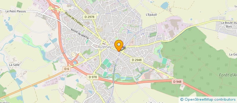 localisation de l'entreprise LES BONHEURS DE LA MER  AIZENAY