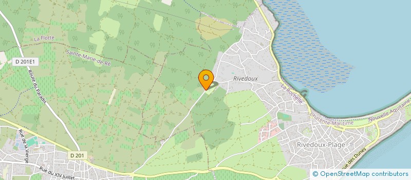 localisation de l'entreprise LES BONNAVEAUX  RIVEDOUX-PLAGE