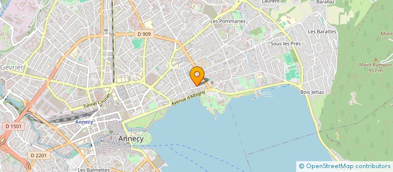 localisation de l'entreprise LES BONNES ETOILES à ANNECY