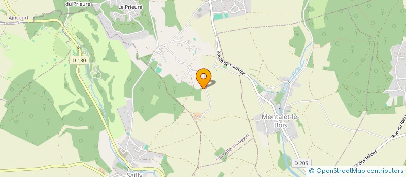 localisation de l'entreprise LES BONNES JOIES  LAINVILLE-EN-VEXIN