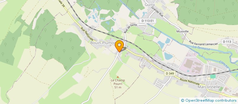 localisation de l'entreprise LES BONS AMIS DU CAMPING DE BOUIN PLUMOISON  BOUIN-PLUMOISON