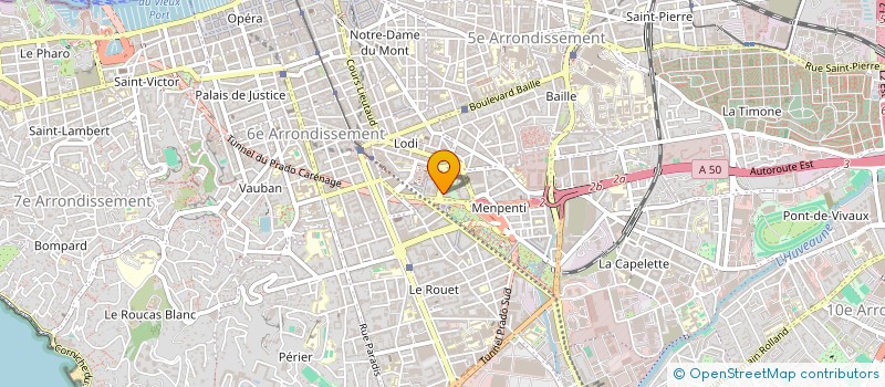 localisation de l'entreprise LES BONS COPAINS à MARSEILLE