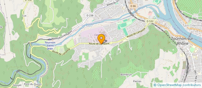 localisation de l'entreprise LES BONS COPAINS à TOURNON-SUR-RHONE