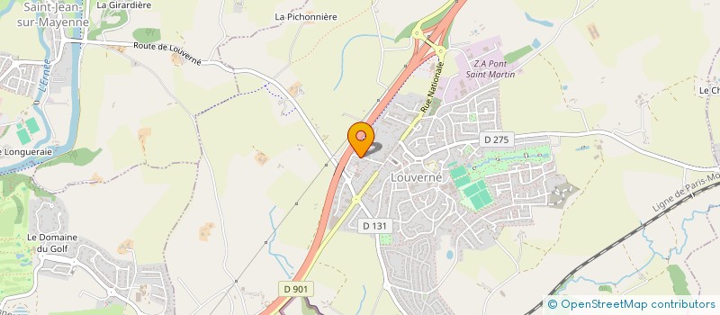 localisation de l'entreprise LES BONS CRUS à LOUVERNE