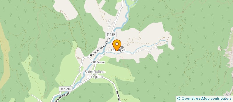 localisation de l'entreprise LES BONS ENFANTS  SAINT-JULIEN-EN-QUINT