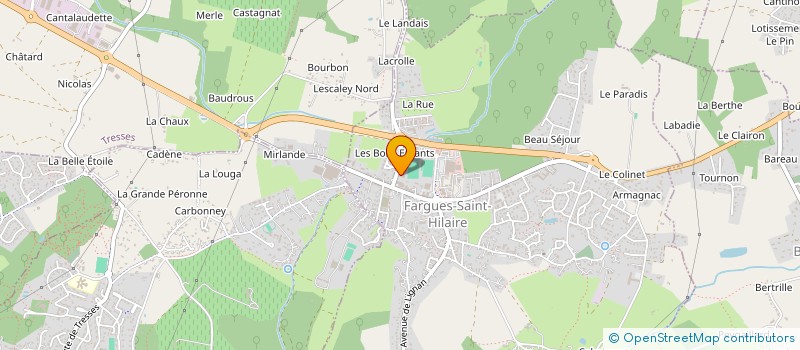 localisation de l'entreprise LES BONS ENFANTS  FARGUES-SAINT-HILAIRE