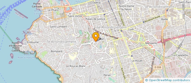 localisation de l'entreprise LES BONS FROMAGES à MARSEILLE