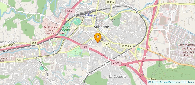localisation de l'entreprise LES BONS HOMMES VERTS à AUBAGNE