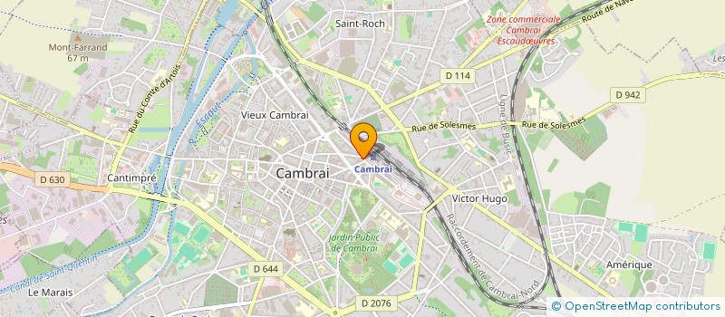 localisation de l'entreprise LES BONS LUC  CAMBRAI