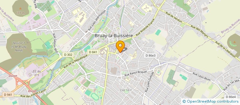 localisation de l'entreprise LES BONS PETITS PLATS D'AMELIA  BRUAY-LA-BUISSIERE