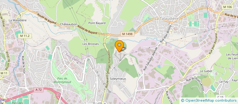 localisation de l'entreprise LES BONS PLANS DES AMIS DE LA TALAU  LA TALAUDIERE