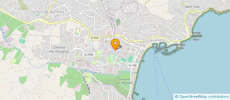 localisation de l'entreprise LES BONS PLATS DE CATI à LE LAVANDOU
