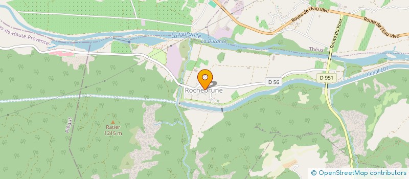 localisation de l'entreprise LES BONS POINGS  ROCHEBRUNE