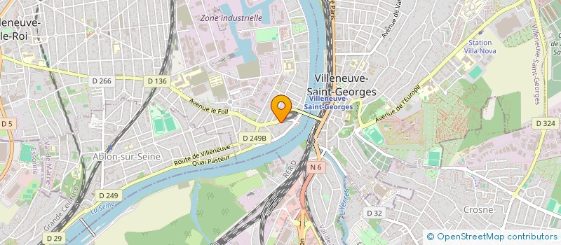 localisation de l'entreprise LES BONS PRODUITS à VILLENEUVE-LE-ROI