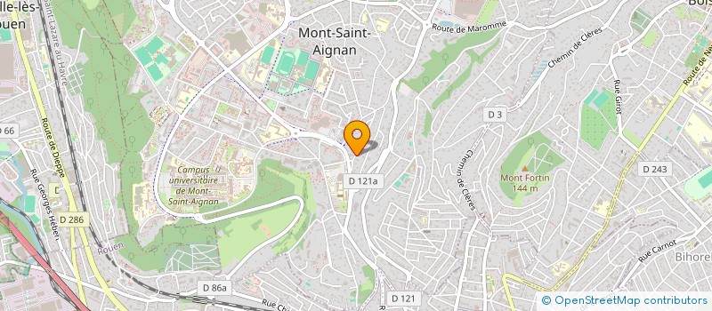 localisation de l'entreprise LES BONS TEMPS  MONT-SAINT-AIGNAN