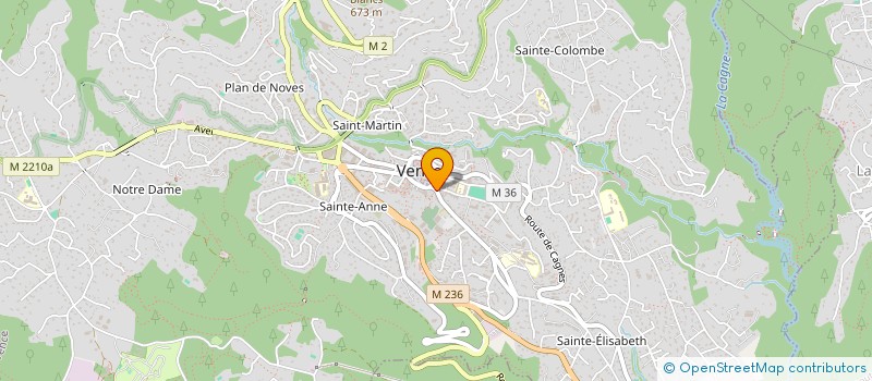 localisation de l'entreprise LES BONS VINS DE FRANCE  VENCE