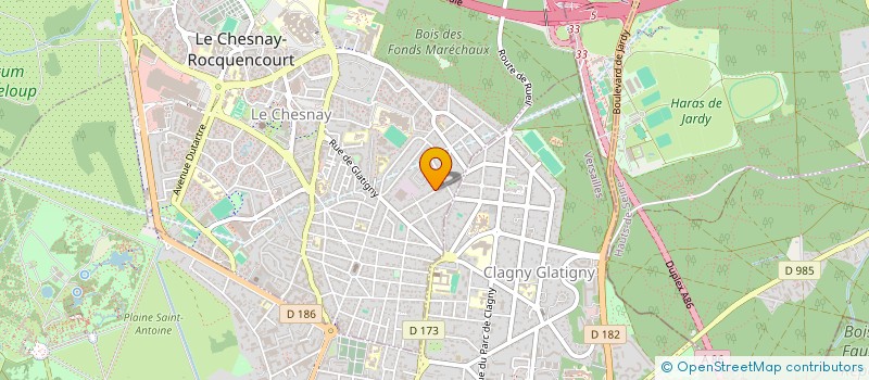 localisation de l'entreprise LES BONS VIVANTS  LE CHESNAY-ROCQUENCOURT