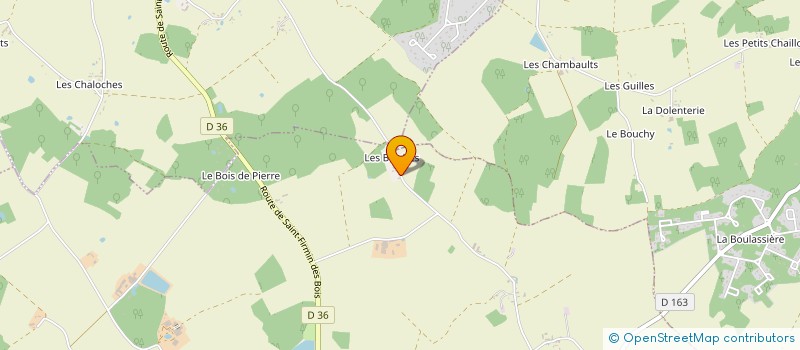 localisation de l'entreprise LES BORDATS à SAINT-FIRMIN-DES-BOIS