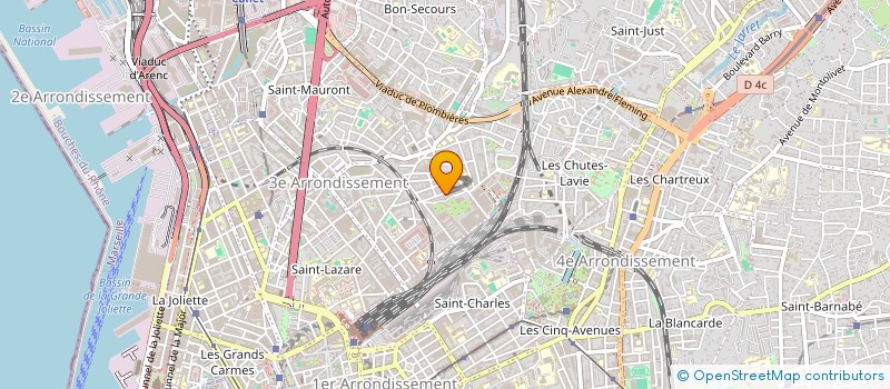 localisation de l'entreprise LES BORDEES à MARSEILLE