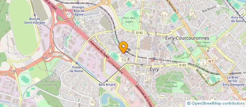 localisation de l'entreprise LES BORDELLEUSES à EVRY-COURCOURONNES
