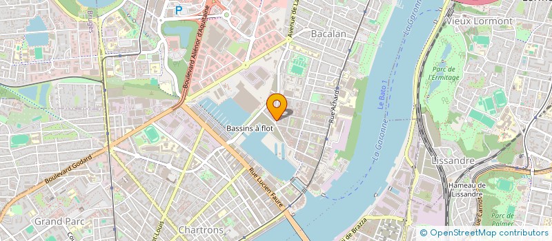 localisation de l'entreprise LES BORDES  BORDEAUX